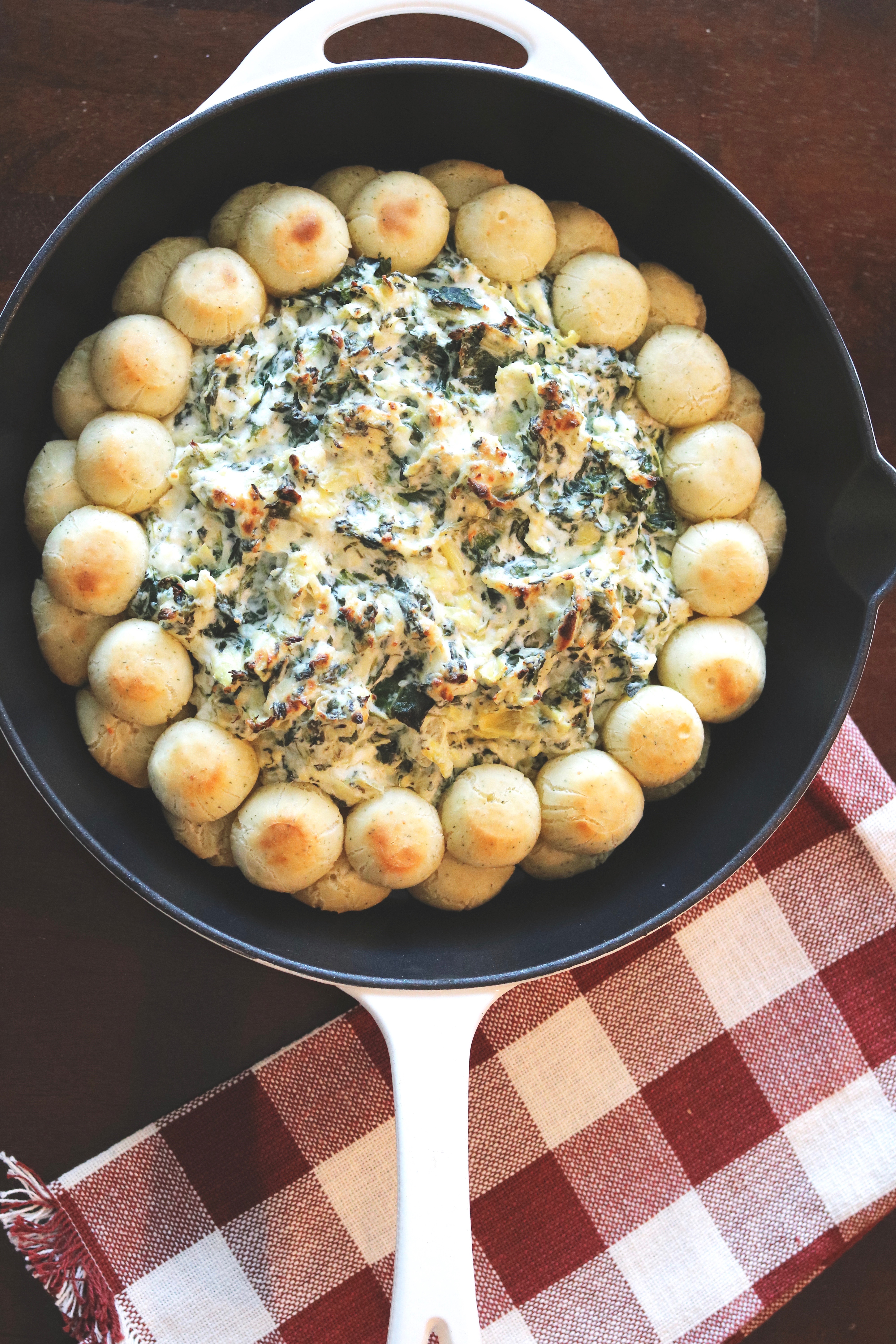 Pull Apart Bread Spinach Artichoke Dip - A Beautiful RAWR